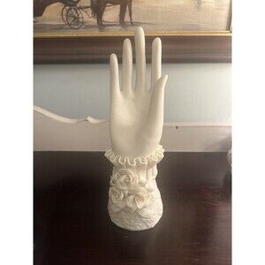 Victorian Style Bisque hand with flower cuff cream "A Special Place" display